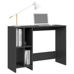 ZNTS Notebook Desk Grey 102.5x35x75 cm Engineered Wood 808343
