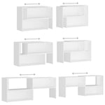 ZNTS TV Cabinet White 149x30x52 cm Engineered Wood 808359