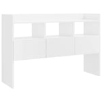 ZNTS Sideboard High Gloss White 105x30x70 cm Engineered Wood 808383
