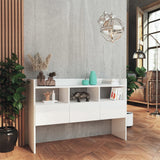 ZNTS Sideboard High Gloss White 105x30x70 cm Engineered Wood 808383