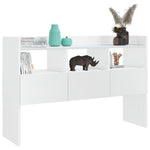 ZNTS Sideboard High Gloss White 105x30x70 cm Engineered Wood 808383
