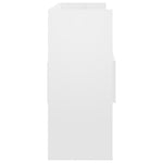 ZNTS Sideboard High Gloss White 105x30x70 cm Engineered Wood 808383