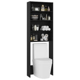 ZNTS Washing Machine Cabinet Black 64x24x190 cm 808405