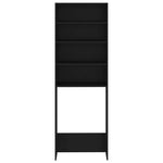 ZNTS Washing Machine Cabinet Black 64x24x190 cm 808405