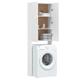 ZNTS Washing Machine Cabinet White 64x25.5x190 cm 808413