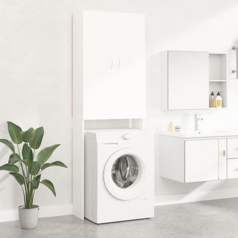 ZNTS Washing Machine Cabinet White 64x25.5x190 cm 808413