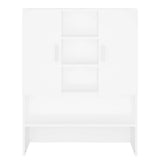 ZNTS Washing Machine Cabinet White 70.5x25.5x90 cm 808386