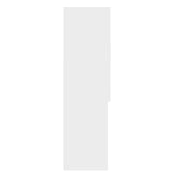 ZNTS Washing Machine Cabinet White 70.5x25.5x90 cm 808386