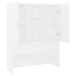 ZNTS Washing Machine Cabinet White 70.5x25.5x90 cm 808386