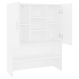 ZNTS Washing Machine Cabinet White 70.5x25.5x90 cm 808386