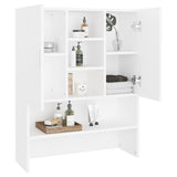 ZNTS Washing Machine Cabinet White 70.5x25.5x90 cm 808386