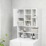 ZNTS Washing Machine Cabinet White 70.5x25.5x90 cm 808386