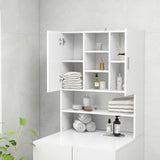 ZNTS Washing Machine Cabinet White 70.5x25.5x90 cm 808386