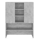 ZNTS Washing Machine Cabinet Concrete Grey 70.5x25.5x90 cm 808390