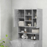 ZNTS Washing Machine Cabinet Concrete Grey 70.5x25.5x90 cm 808390