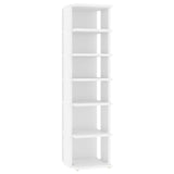 ZNTS Shoe Cabinets 2 pcs White 27.5x27x102 cm Engineered Wood 808486