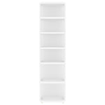 ZNTS Shoe Cabinets 2 pcs White 27.5x27x102 cm Engineered Wood 808486