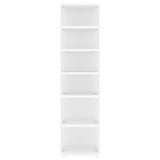 ZNTS Shoe Cabinets 2 pcs White 27.5x27x102 cm Engineered Wood 808486