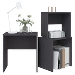 ZNTS Nesting Coffee Tables 3 pcs Grey Chipboard 808533