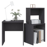 ZNTS Nesting Coffee Tables 3 pcs Grey Chipboard 808533