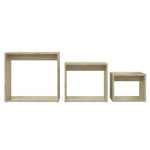 ZNTS Nesting Tables 3 pcs Sonoma Oak Engineered Wood 808579