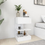 ZNTS Bedside Cabinets 2 pcs White 40x35x65 cm Engineered Wood 808649