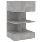 ZNTS Bedside Cabinets 2 pcs Concrete Grey 40x35x65 cm 808657