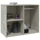 ZNTS Dressing Cabinet Concrete Grey 80x40x65 cm Engineered Wood 808850