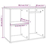 ZNTS Dressing Cabinet Concrete Grey 80x40x65 cm Engineered Wood 808850