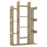 ZNTS Book Cabinet Sonoma Oak 86x25.5x140 cm Engineered Wood 808903