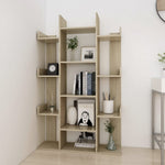 ZNTS Book Cabinet Sonoma Oak 86x25.5x140 cm Engineered Wood 808903
