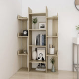 ZNTS Book Cabinet Sonoma Oak 86x25.5x140 cm Engineered Wood 808903