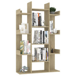 ZNTS Book Cabinet Sonoma Oak 86x25.5x140 cm Engineered Wood 808903