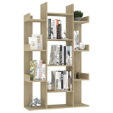 ZNTS Book Cabinet Sonoma Oak 86x25.5x140 cm Engineered Wood 808903