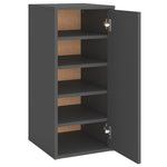 ZNTS Shoe Cabinet Grey 32x35x70 cm Engineered Wood 808958