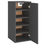 ZNTS Shoe Cabinet Grey 32x35x70 cm Engineered Wood 808958