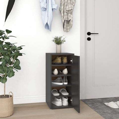 ZNTS Shoe Cabinet Grey 32x35x70 cm Engineered Wood 808958
