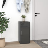 ZNTS Shoe Cabinet High Gloss Grey 32x35x70 cm Chipboard 808970