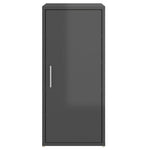 ZNTS Shoe Cabinet High Gloss Grey 32x35x70 cm Chipboard 808970