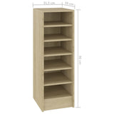ZNTS Shoe Cabinet Sonoma Oak 31.5x35x90 cm Engineered Wood 809002