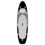 ZNTS Inflatable Stand Up Paddle Board Set Black 330x76x10 cm 93388