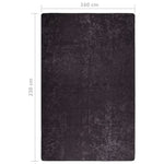 ZNTS Rug Washable 160x230 cm Anthracite Anti Slip 337955