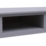 ZNTS Desk Grey 108x45x76 cm Solid Wood Paulownia 338536