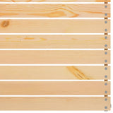 ZNTS Garden Middle Sofa Solid Wood Pine 806572