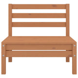 ZNTS Garden Middle Sofa Honey Brown Solid Wood Pine 806575