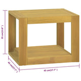 ZNTS Bathroom Cabinet 45x45x35 cm Solid Wood Teak 338233