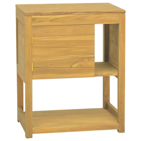 ZNTS Bathroom Cabinet 60x40x75 cm Solid Wood Teak 338237