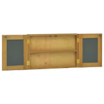 ZNTS Mirror Cabinet 60x10x40 cm Solid Wood Teak 338242