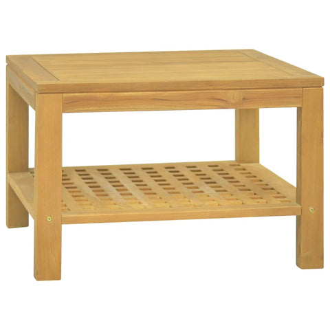 ZNTS Coffee Table 60x60x40 cm Solid Wood Teak 338258