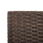 ZNTS Garden Bench with Cushions Brown 176 cm Poly Rattan 317182